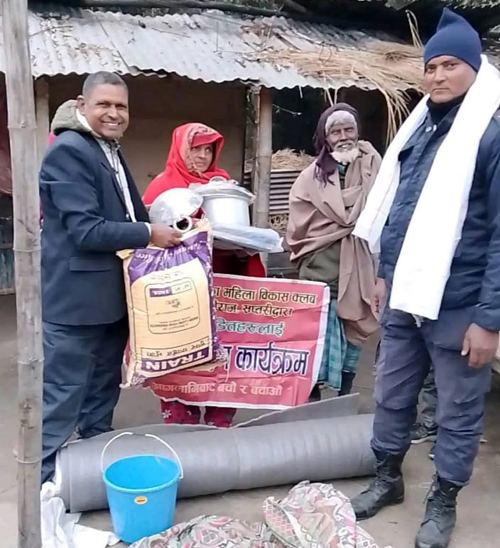 अग्निपीडित परिवारलाई राहत